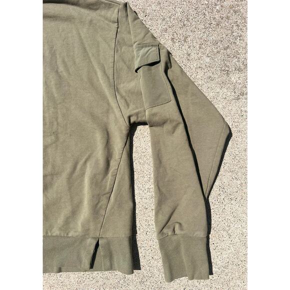 All In Motion Top Men Size XXL Olive Mock Neck Long Sleeve Athletic Shirt Pocket - Picture 3 of 6